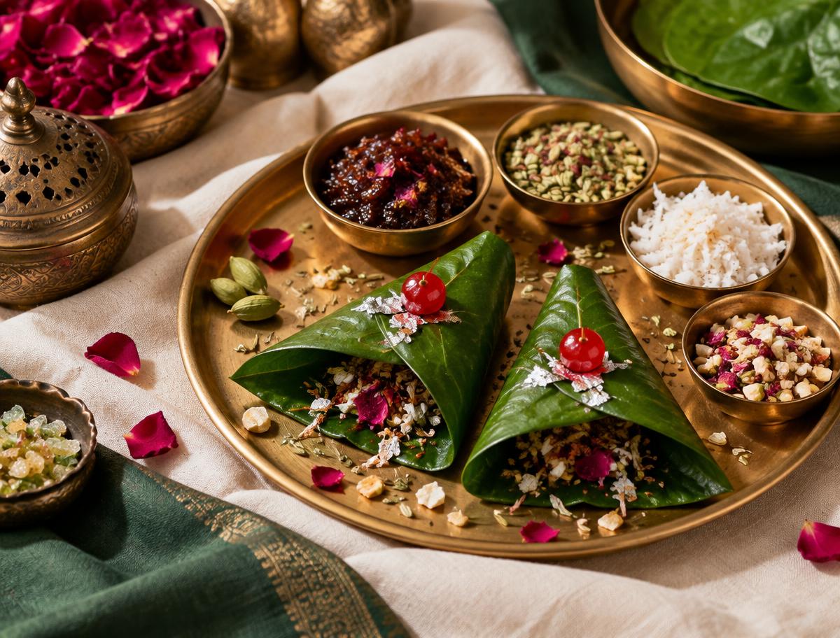 Traditional paan sample presentation